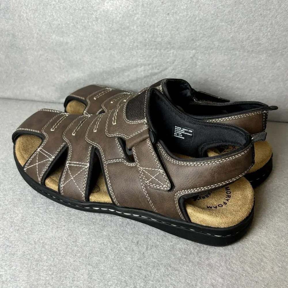 Dockers Men's Searose Medium Fisherman Sandals Casual Shoes Briar Size 13M